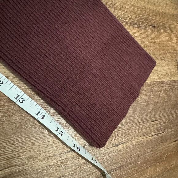 VTG 90s Y2K Brown Waffle Knit Cardigan Sweater V-Neck Button Front Wide Sleeve - Picture 11 of 11